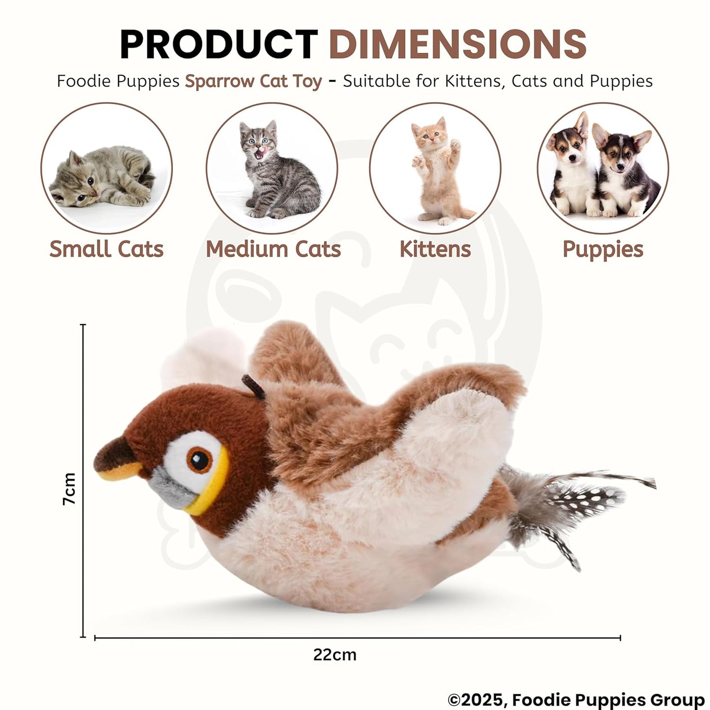 Flapping Sparrow Interactive Cat Toy™